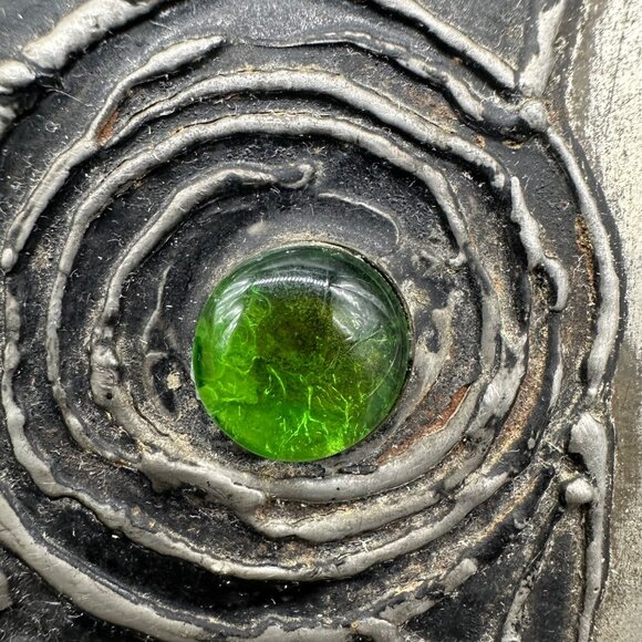 Vintage Sven Lindström Wall Hanging Owl Glass Eyes Studio Viken Sweden 1970s - Picture 6 of 9